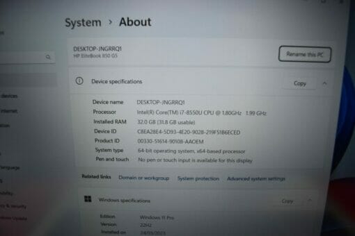 HP Elitebook 850 G5 Radeon