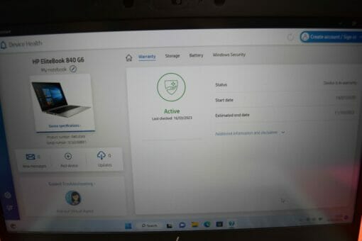 HP Elitebook 840 G6 14" i5 8th Gen RAM 16GB SSD 512GB