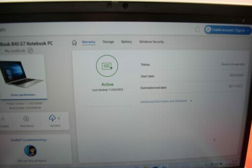 HP Elitebook 840 G7 14" i5 10th Gen SSD 512GB