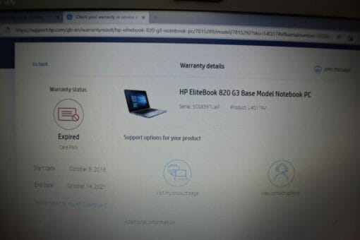 HP 820 G3 14" i5 6th Gen