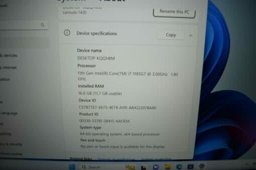 DELL Latitude 7420 14" i7 11th Gen
