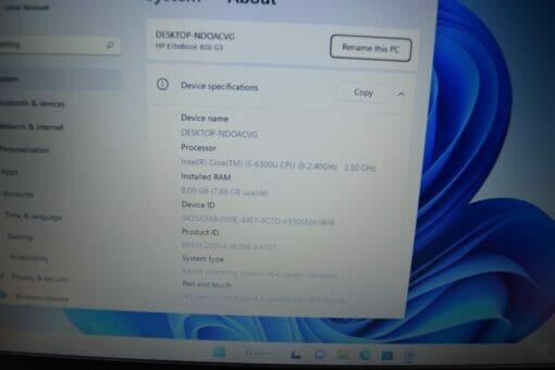 HP 820 G3 14" i5 6th Gen