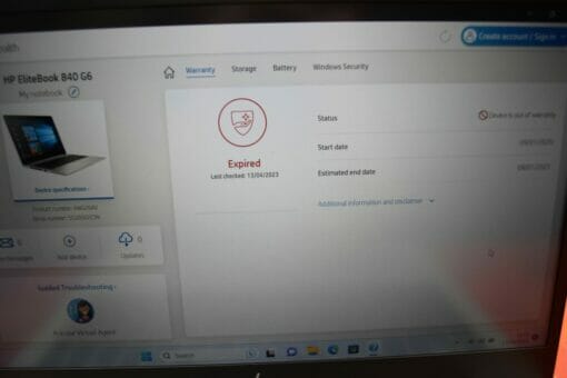 HP Elitebook 840 G6 14" i5 8th Gen RAM 16GB SSD 512GB