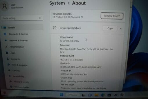 HP Elitebook 640 G8