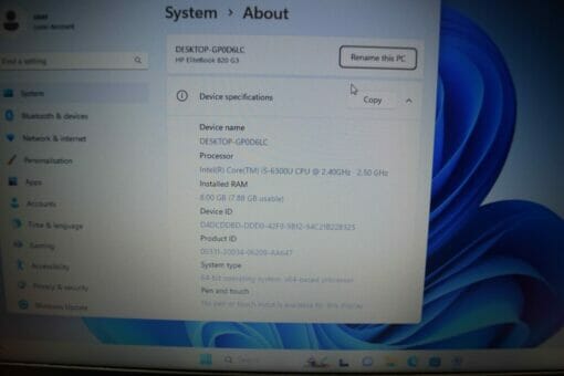 HP 820 G3 14" i5 6th Gen