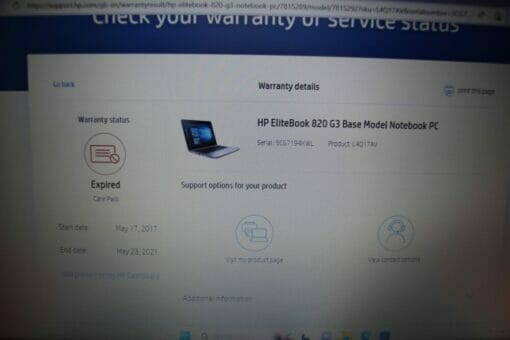 HP 820 G3 14" i5 6th Gen