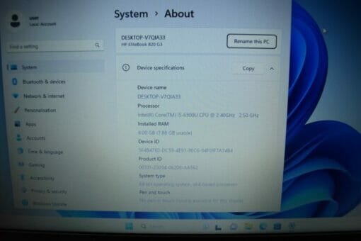 HP 820 G3 14" i5 6th Gen