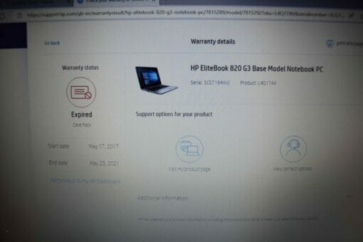 HP 820 G3 14" i5 6th Gen