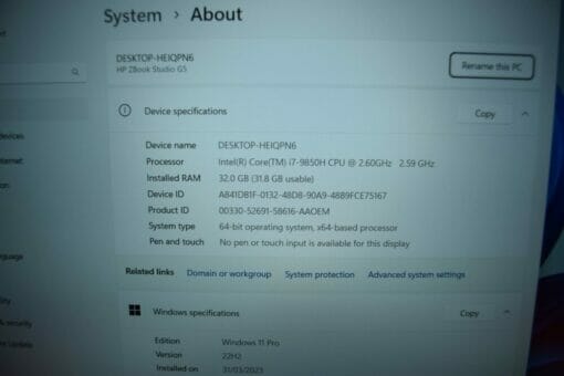 HP Zbook Studio G6