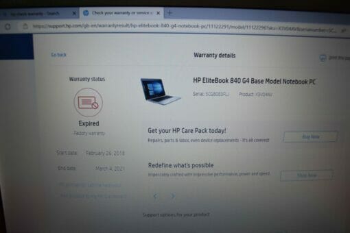 HP Elitebook 840 G4