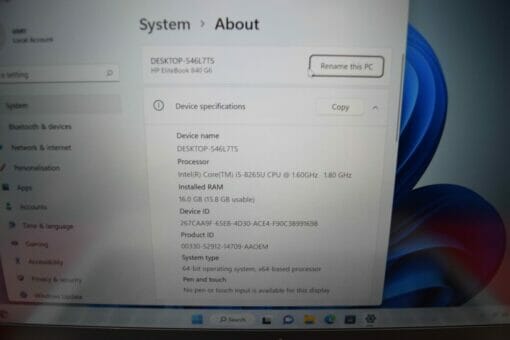 HP Elitebook 840 G6 14" i5 8th Gen RAM 16GB SSD 512GB