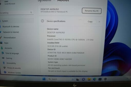 HP Elitebook 840 G7 14"