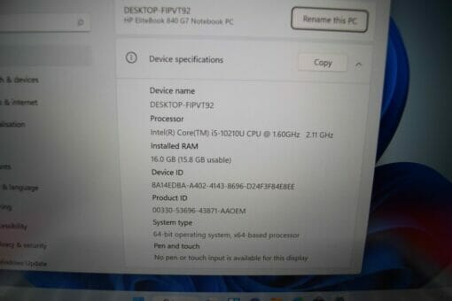 HP Elitebook 840 G7 14"