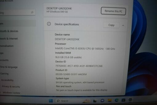 HP Elitebook 840 G6 14" i5 8th Gen RAM 16GB SSD 512GB