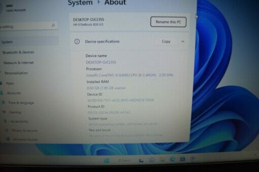HP 820 G3 14" i5 6th Gen