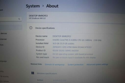 HP Elitebook 840 G3