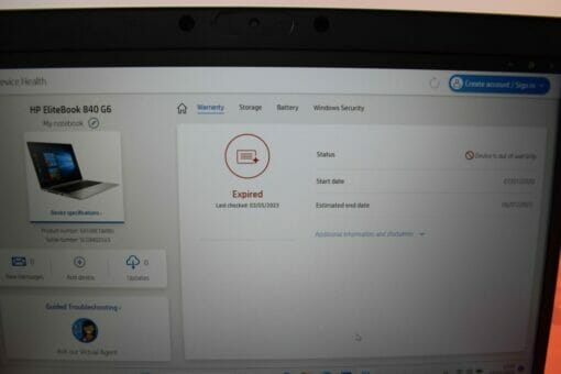 HP Elitebook 840 G6 14" i5 8th Gen RAM 16GB SSD 512GB