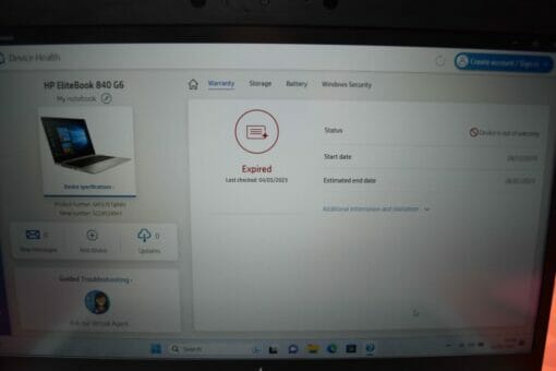 HP Elitebook 840 G6 14" i5 8th Gen RAM 16GB SSD 512GB