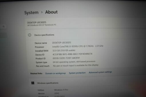 HP Elitebook 850 G7 14" i5 10th Gen