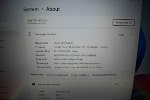HP EliteBook 850 G6