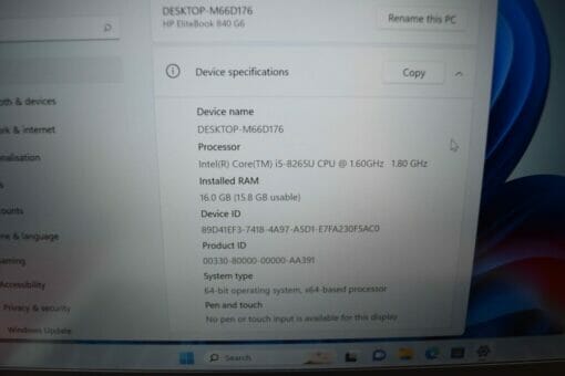 HP Elitebook 840 G6 14" i5 8th Gen RAM 16GB SSD 512GB