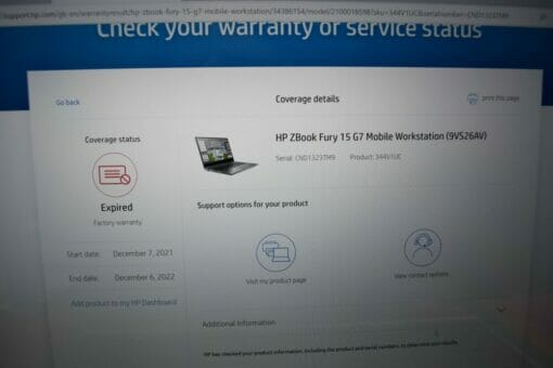 HP Zbook Fury G7