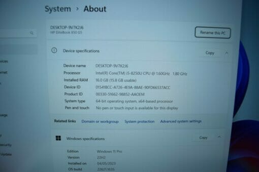 HP Elitebook 850 G5