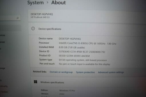 HP Probook 640 G5 14" i5 8th gen