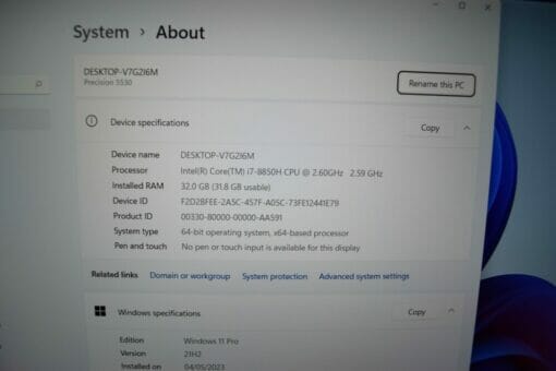Dell precision 5530 14" i7 9th gen