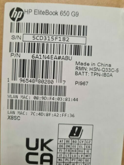 HP Elitebook 650 G9