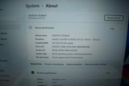 HP Elitebook 850 G5