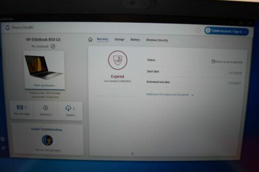 HP Elitebook 850 G5