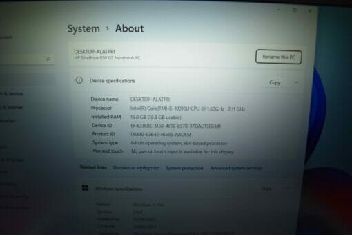 HP Elitebook 850 G7 14"