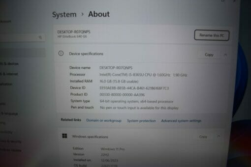 HP Elitebook 840 G6