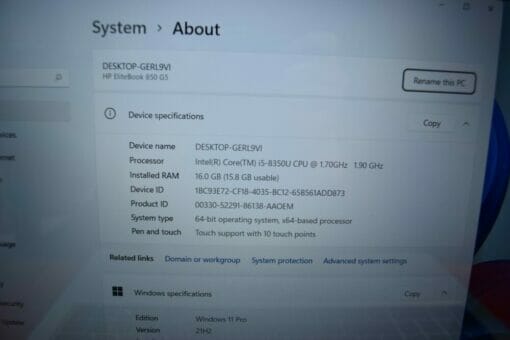 HP Elitebook 850 G5