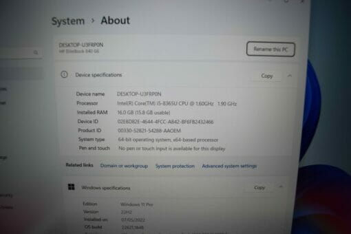 HP Elitebook 840 G6 14"