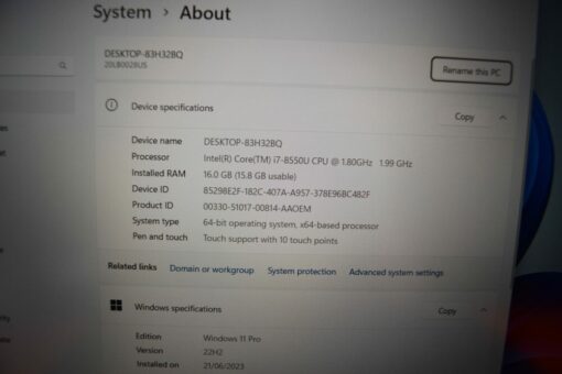 Lenovo P52s 15.6" Touch