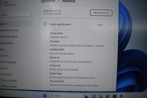 HP Elitebook 840 G6 14" i5 8th Gen RAM 16GB SSD 512GB