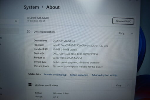 HP Elitebook 850 G5