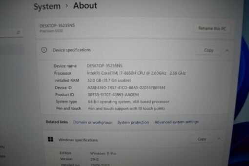 Dell precision 5530