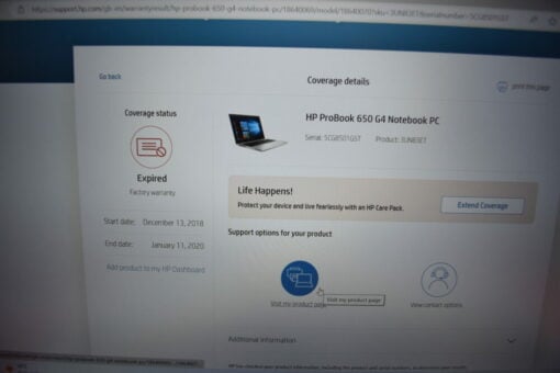 HP Probook 650 G4