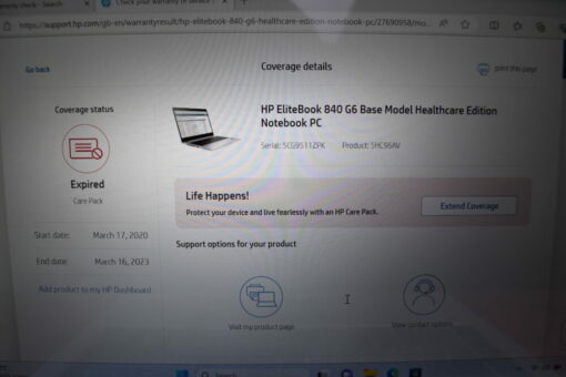 HP Elitebook 840 G6 14" i5 8th Gen RAM 16GB SSD 512GB
