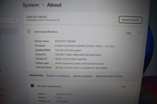 HP Elitebook 850 G7 14" i5 10th Gen