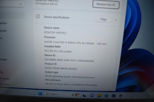 HP Elitebook 840 G6 14" i5 8th Gen RAM 16GB SSD 512GB
