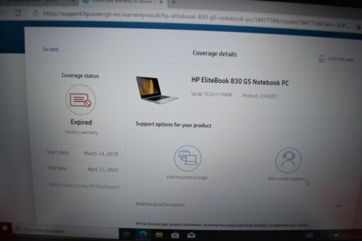 HP Elitebook 830 G5 13.3"