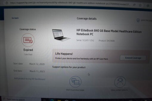 HP Elitebook 840 G6 14" i5 8th Gen RAM 16GB SSD 512GB