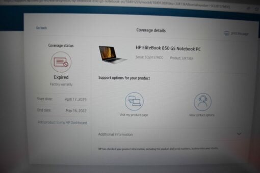 HP Elitebook 850 G5