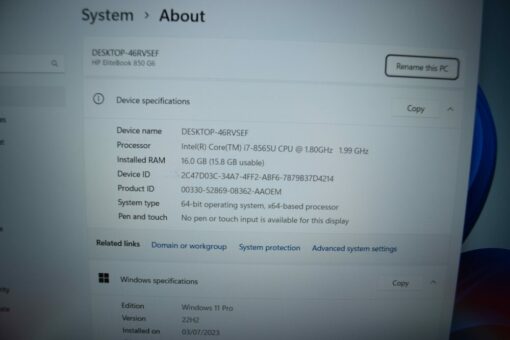 HP EliteBook 850 G6