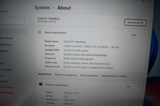 HP EliteBook 850 G6