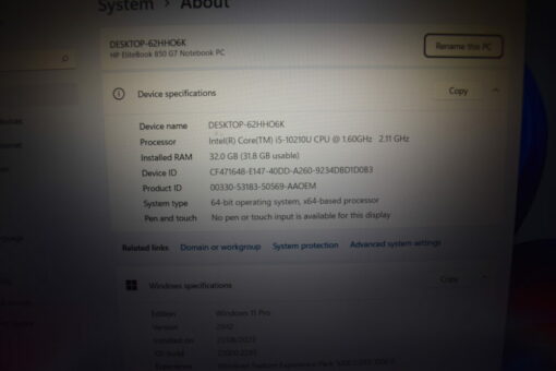 HP Elitebook 850 G7 14" i5 10th Gen